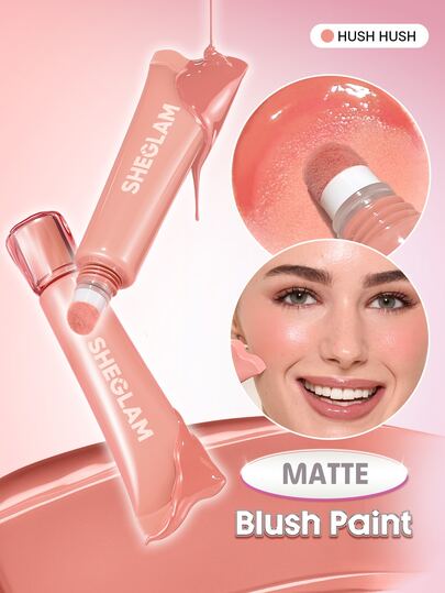 SHEGLAM Squeeze & Dot Matte Rouge Farbe 103 Hush Hush Marken-Schönheit Kosmetik Make-up für Frauen und Mädchen