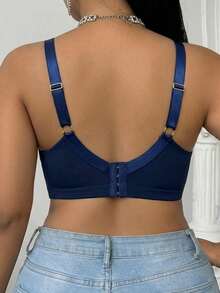 DesireSculpt Plus Size Underwire Bra, 1pc - Royal Blue - View 2