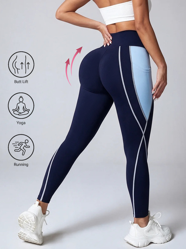 Dewbera Dewbera Women's Solid Color Fashion Casual Outdoor Fitness Yoga Sports Long Pants