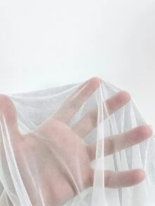 SHEIN Clasi 情人節女款純色泡泡袖夾克外套 秋冬款 - 白色 - 查看 3