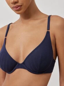 Ocili Comfortable Minimalist Women's Thin Underwire Push-Up Bra, No Padding, Large Bust Minimizing, Anti-Sagging (2pcs/Pack) - Multicolor - View 4
