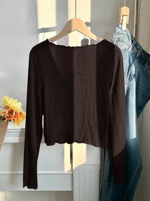Comfortcana Camisetas de Tallas grandes - Marrón - Ver 2