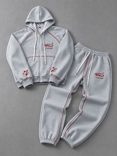 Ensemble de tenue décontractée quotidienne pour hommes avec sweat-shirt à capuche et pantalon de survêtement
