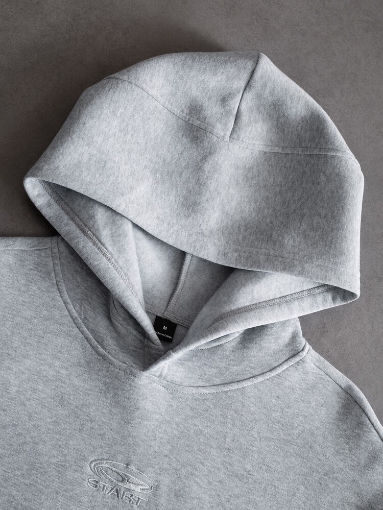 PAVTROS Men's Long Sleeve Pocket Casual Hoodie And Sweatpants Set - Grey - View 4