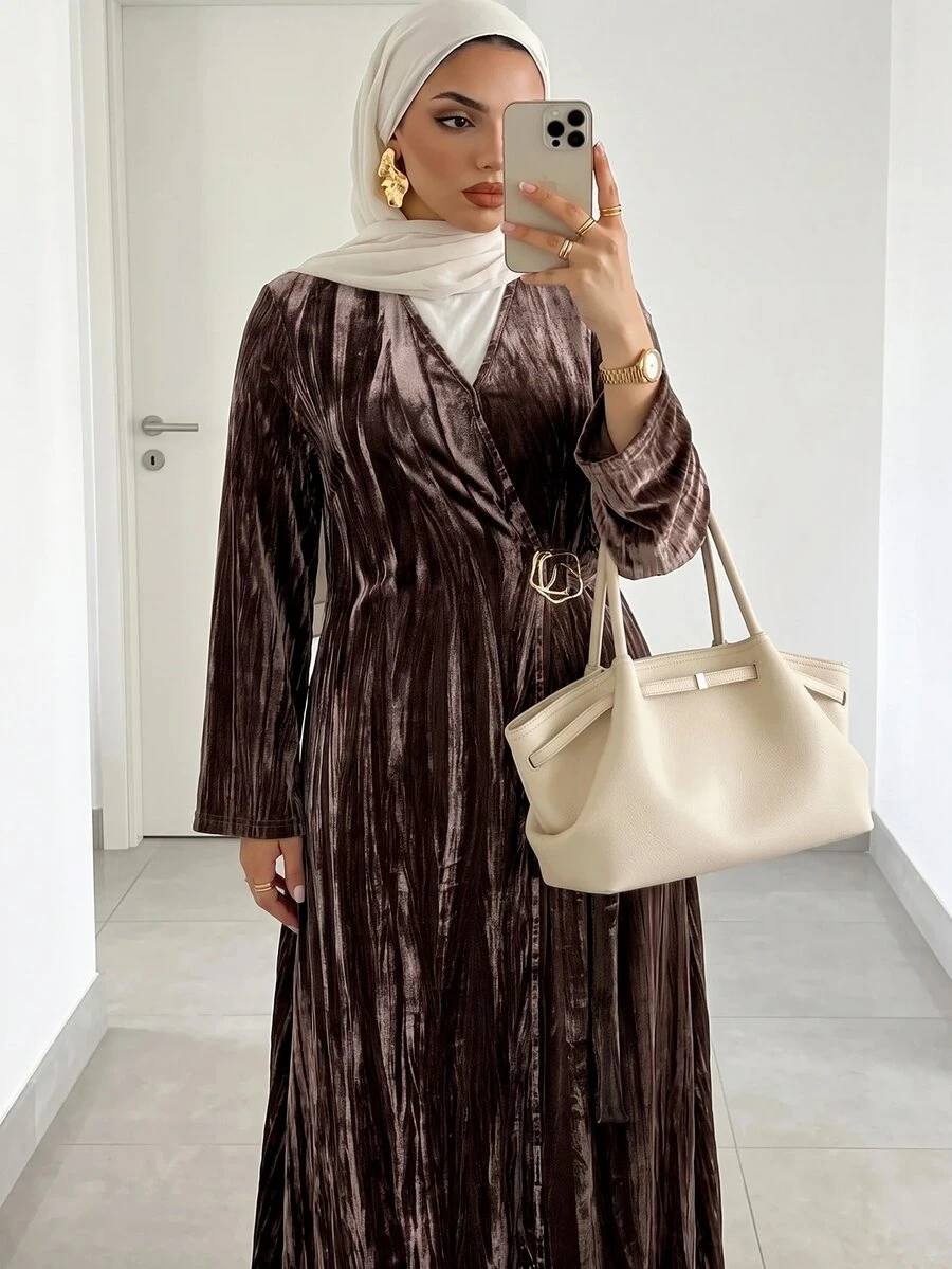 Veilorie Plus Size Women's Casual Party & Travel Arabic Long Robe for ...