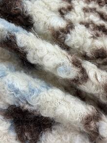 SHEIN Fair Isle 刷毛印花無袖單排扣貼袋復古休閒女款夾克，秋季/日常旅行，棕色與白色波點 - 杏色 - 查看 5