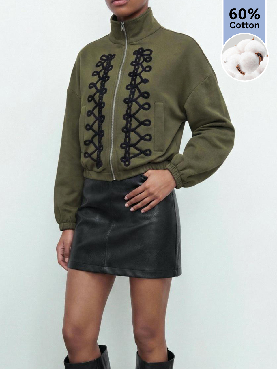 SHEIN Maija Women's Autumn Fashion Vintage Jacket,Going Out Outfits, Work Outfits For Women,Fall Clothes