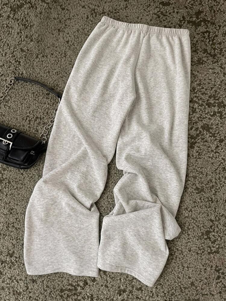 SHEIN EZwear Women's Casual Low Waist Straight Leg Sports Pants, Vintage Floral Tiger Print, Street Style, Suitable For Daily Commute, Date, Party, Autumn/Winter, Summer, Party, Wedding, Beach, Graduation Ceremony And Other Occasions, Elegant Casual, Suitable For Outings, Y2K Style, Music Festival And Other Occasions, Ideal Choice For Women's Autumn/Winter Clothing And Back To School Season - Multicolor - View 2