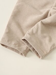 SHEIN 男嬰卡通熊圖案吊帶褲與長褲2件套，百搭舒適 - 彩色 - 查看 6