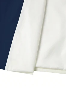 Manfinity Bizformal 男士綠色與白色春夏婚禮氛圍西裝套裝 - 藏蓝色 - 查看 3
