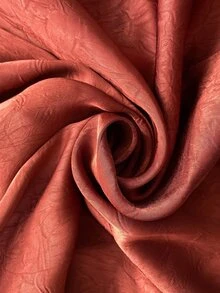 Pariaura European And American Style Spring/Summer New Fashion Versatile Solid Color Satin Jacquard Straight Leg Elegant Commute Regular Long Pants - Coral Orange - View 5