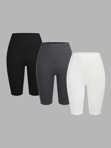 Comfortcana Women's Casual Minimalist Multi-Piece Multi-Color Plus Size Leggings Suitable For Summer - Multicolor - View 1