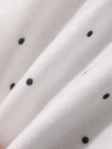 DAZY 女款夏季休閒韓風波點細肩帶背心 - 白色 - 查看 8