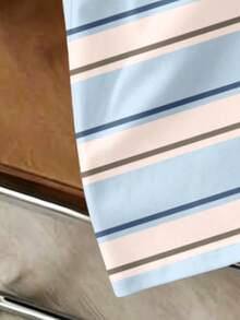 HypeHours 男士對比條紋圓領短袖T恤 - 彩色 - 查看 4