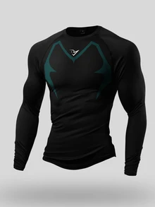 Acti Log Men Sports Tees & Tanks - Black - View 3