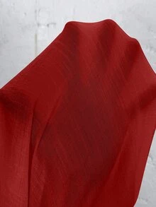 SHEIN LUNE Plus Size Button-Up Embroidered Elegant Fashion Shirt For Dating - Red - View 6
