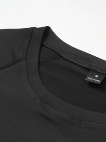 Acti Log Men Sports Tees & Tanks - Black - View 5