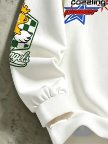 男孩字母與星星印花圓領運動衫與運動長褲兩件套，休閒日常穿搭 - 彩色 - 查看 4