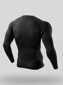 Acti Log Men Sports Tees & Tanks - Black - View 2