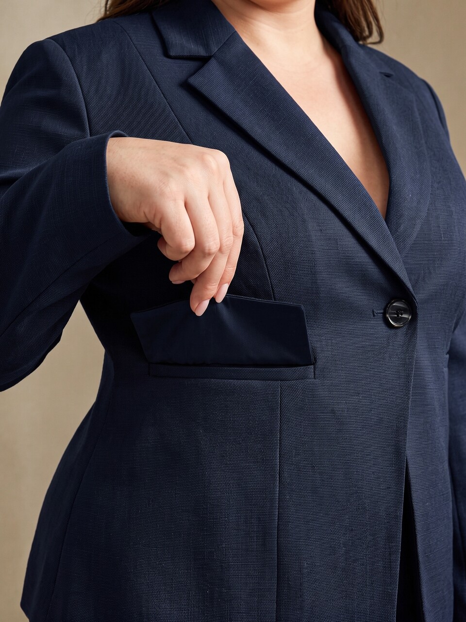 Anewsta Solid Color Single-Button Long Sleeve Blazer Suit, Business Casual Vintage Style Women's Suit Set, Casual Sets For Women, Old-School Elegant, Dignified And Appropriate, Suitable For Wedding Guest Wear