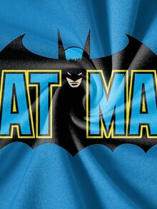 BATMAN X SHEIN Manfinity EMRG 經典展開蝙蝠翅膀大輪廓圖案男士休閒圓領短袖T恤 - 彩色 - 查看 5