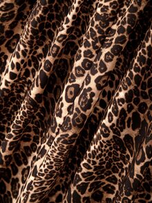 GlowEve CURVE Women's Autumn/Winter Leopard Print Button Long Sleeve Dress - Multicolor - View 6