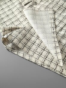 GlowEve CURVE Rok celana pendek motif kotak-kotak elegan ukuran plus untuk bepergian. - Aprikot - View 5