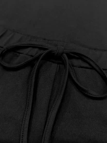 Zyxie Women's Casual 2 Pieces Set With High Neck Tank Top And Elastic Waist Long Pants - Black - View 8