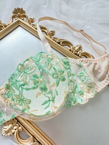 SHEIN 浪漫刺繡內衣套裝 2件組 - 彩色 - 查看 3