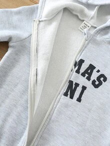 SHEIN 男嬰卡通熊貼布連帽長袖連身衣 3件套 - 彩色 - 查看 6