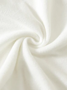 SHEIN 中性新生兒男嬰/女嬰 3件組秋冬保暖內裡加厚休閒百搭高領長袖連身衣套裝，嬰兒冬季連身衣，高彈性易穿脫 - 白色 - 查看 6