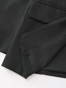 Lumivelle 女款素色休閒百搭通勤旅行西裝外套 - 深灰色 - 查看 8