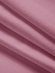 SHEIN BASICS 女款米色立領上衣：修身版型、長袖、半高領夏季女裝 - 紫羅蘭色 - 查看 6