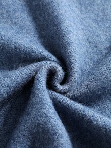 ROMWE MEN Men's Animal Jacquard Knit Cardigan, Vintage Fashion - Blue - View 5