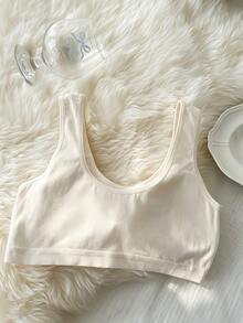 Dazy Kids Tween Girl Simple Comfortable Underwear For Daily Home Wear - Beige - View 2