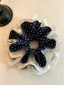 DAZY Hair Scrunchies Hair Accessories Suitable For Daily Wear, Can Be Given As Gifts To Friends - Blue - View 2
