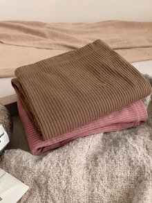 SHEIN 女嬰休閒百搭修身長款冬季長褲 - 彩色 - 查看 8