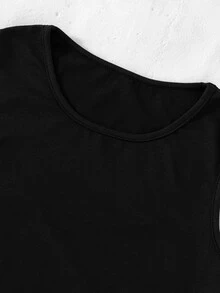 青少年女孩 T-Shirt 套裝，白色，短袖上衣 + 長褲 2 件套，寬鬆版型，日常穿著，時尚百搭，休閒，領口，圓領，印花，拉鍊，舒適，秋季，可愛 - 杏色 - 查看 11