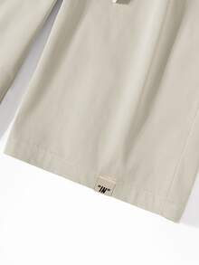 Manfinity Roghcode Men's Plus Size Casual Solid Color Shorts - Apricot - View 6