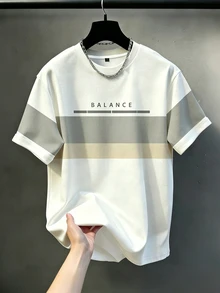 Manfinity Homme Duck Pattern Print Design On Abdominal Muscles, Men's Fashionable Summer Casual Sportswear, Men's Top - Multicolor - View 1