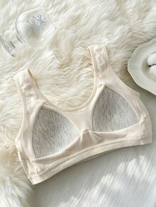 Dazy Kids Tween Girl Simple Comfortable Underwear For Daily Home Wear - Beige - View 3