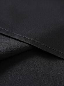 Manfinity Mode Men's Solid Color Casual Versatile Daily Wear Shirt - Black - View 6