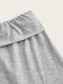 Comfortcana 秋冬新款 2件組 女款休閒極簡高腰摺疊寬腿直筒長褲 顯瘦秋季 - 彩色 - 查看 9