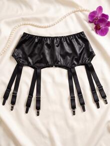 Spicy Aura Sexy 8-Strap Garter Belt 1pc - Black - View 2
