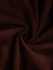 Resyla Men 男士十字圖案拉鍊休閒日常連帽衫 - 棕色 - 查看 6