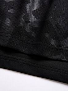 Gym Rark Men's Drawstring Waist Double Layer Sports Shorts - Black - View 3
