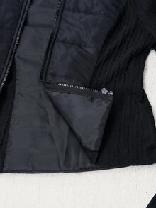Bohemela Women's Winter Casual Versatile Jacket - Black - View 8