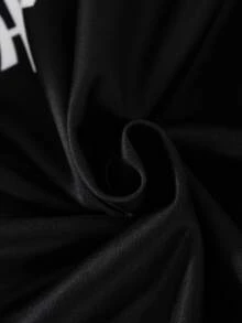 SHEIN Vacaura 1件青少年男孩休閒極簡配色套頭運動衫T恤，寬鬆版型，適合運動與休閒穿著，可搭配T恤穿出街頭風，多季節通用 - 彩色 - 查看 3