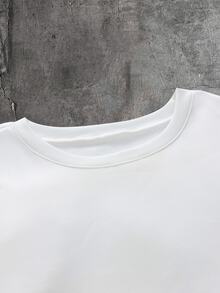 AXEPEAK Casual Sports Racing Black & Gray Colorblock Split Patchwork Stylish Versatile Long Sleeve Pullover - White - View 5