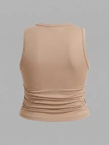 SHEIN CURVE+ 3pcs Plus Size Solid Color Casual Round Neck Camisole Tank Top Set All, Fall Winter 2026 22W - Multicolor - View 7